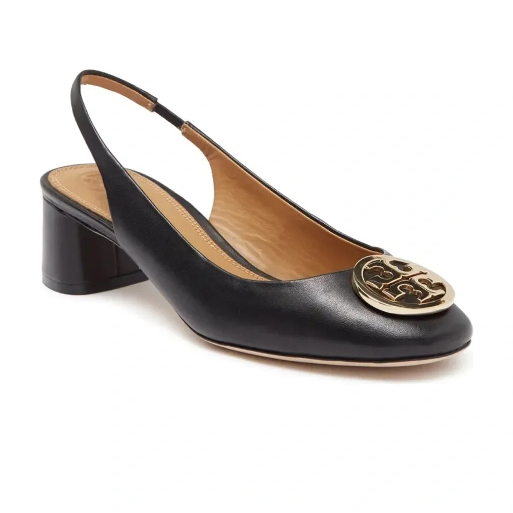 New TORY BURCH Benton Leather Slingback Pump NIB - Picture 8 of 12